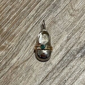 Silver Baby Shoe Charm